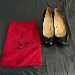 Christian Louboutin Bianca heels patent black size 38